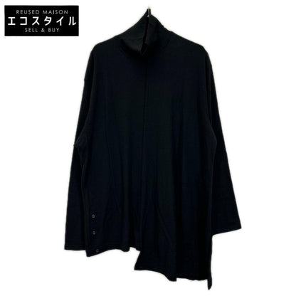 REGULATION Yohji Yamamoto レギュレーション ヨウジヤマモト 48/2MIDDLE WASHABLE DIAGONAL ハイネックニット トップス