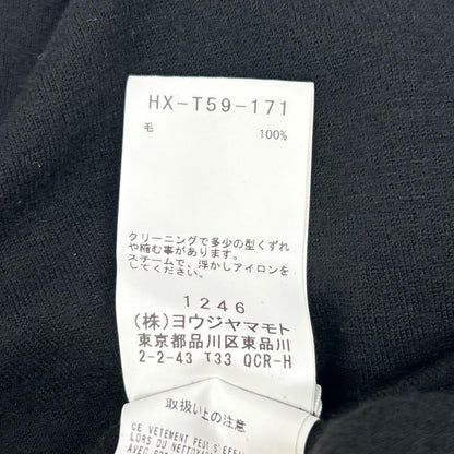 REGULATION Yohji Yamamoto レギュレーション ヨウジヤマモト 48/2MIDDLE WASHABLE DIAGONAL ハイネックニット トップス