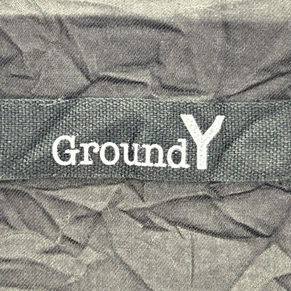 Ground Y グラウンドワイ GQ-B11-912 クラッシュドファブリック ボタニカル アラベスクプリントシャツ トップス