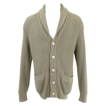 BRUNELLO CUCINELLI ブルネロクチネリ 【美品/国内正規】M2W70600 メタルボタン コットン リブニット カーディガン トップス
