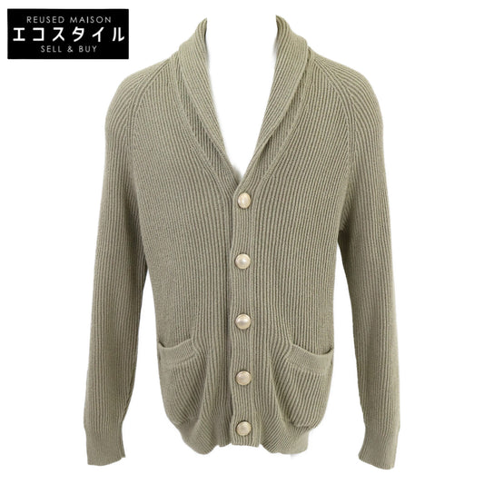 BRUNELLO CUCINELLI ブルネロクチネリ 【美品/国内正規】M2W70600 メタルボタン コットン リブニット カーディガン トップス