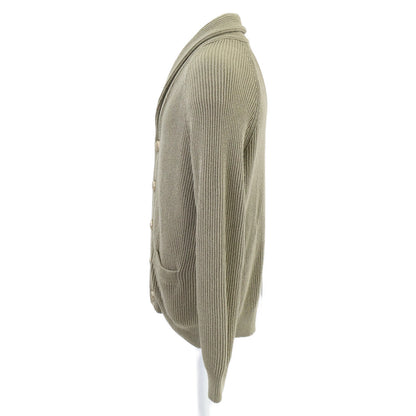 BRUNELLO CUCINELLI ブルネロクチネリ 【美品/国内正規】M2W70600 メタルボタン コットン リブニット カーディガン トップス