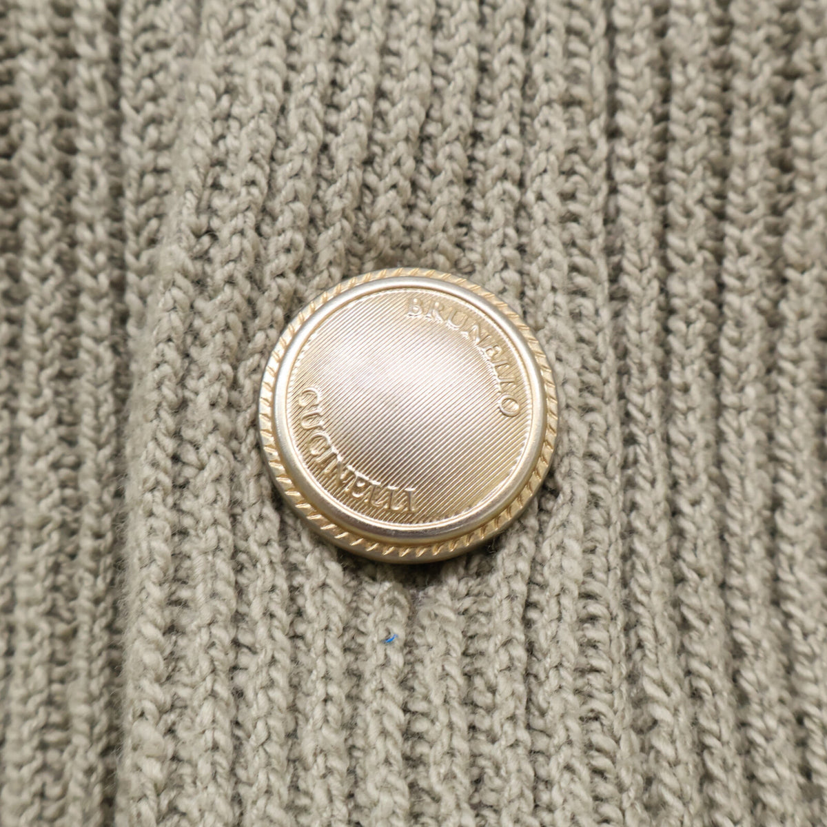 BRUNELLO CUCINELLI ブルネロクチネリ 【美品/国内正規】M2W70600 メタルボタン コットン リブニット カーディガン トップス