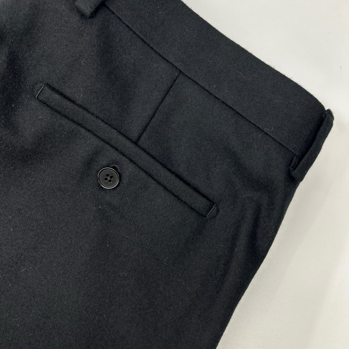 HERMES エルメス 94500000 92-5410 ブラック ノータック トラウザーパンツ ボトムス