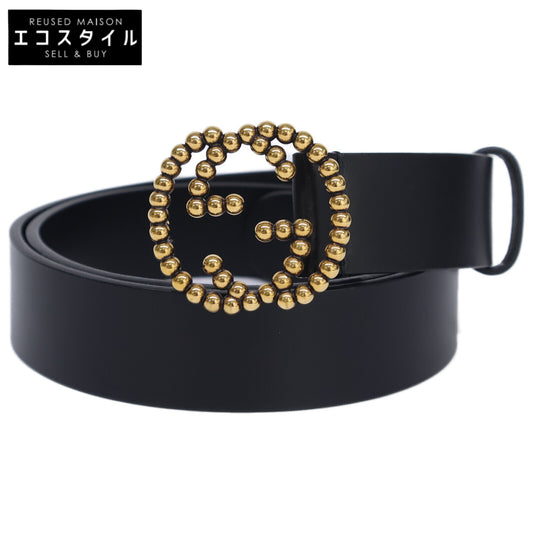 GUCCI グッチ 【美品】282323 A8W0T インターロッキングG バックル レザー ベルト