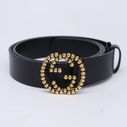 GUCCI グッチ 【美品】282323 A8W0T インターロッキングG バックル レザー ベルト