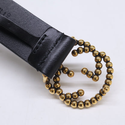 GUCCI グッチ 【美品】282323 A8W0T インターロッキングG バックル レザー ベルト