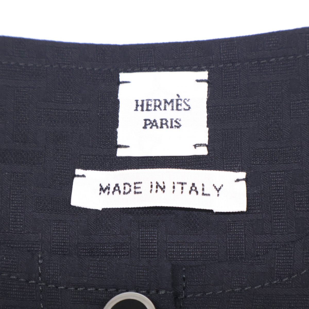 HERMES エルメス 【美品/国内正規】5E0570DB ガーゼ モザイク ボヘミアン ショート ドレス ワンピース