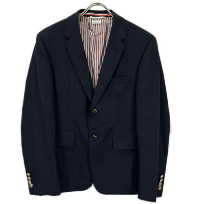 THOM BROWNE トムブラウン MJC001A-00626415 ネイビー ウール シングルブレスト ブレザー ジャケット