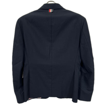THOM BROWNE トムブラウン MJC001A-00626415 ネイビー ウール シングルブレスト ブレザー ジャケット