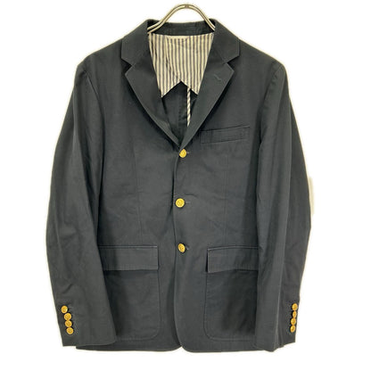 THOM BROWNE トムブラウン A0121I1045 ブラック 金ボタン シングル テーラードジャケット ジャケット