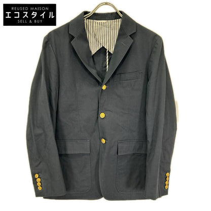 THOM BROWNE トムブラウン A0121I1045 ブラック 金ボタン シングル テーラードジャケット ジャケット