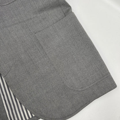 THOM BROWNE トムブラウン MJC259AW8646 グレー シングル フード付き テーラードジャケット ジャケット