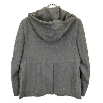 THOM BROWNE トムブラウン MJC259AW8646 グレー シングル フード付き テーラードジャケット ジャケット