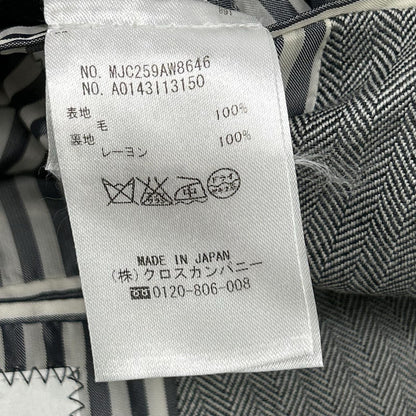 THOM BROWNE トムブラウン MJC259AW8646 グレー シングル フード付き テーラードジャケット ジャケット