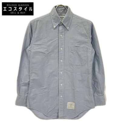 THOM BROWNE トムブラウン MWL001AW5258 ブルー コットン 長袖シャツ トップス