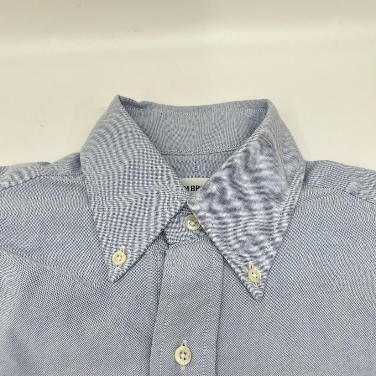 THOM BROWNE トムブラウン MWL001AW5258 ブルー コットン 長袖シャツ トップス
