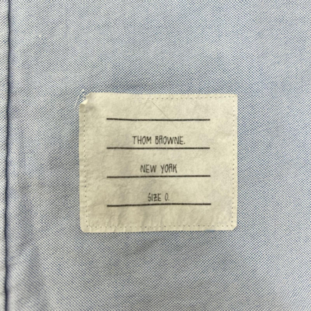 THOM BROWNE トムブラウン MWL001AW5258 ブルー コットン 長袖シャツ トップス