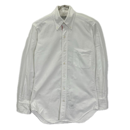 THOM BROWNE トムブラウン MWL8A-00139100 ホワイト コットン ボタンダウンシャツ トップス