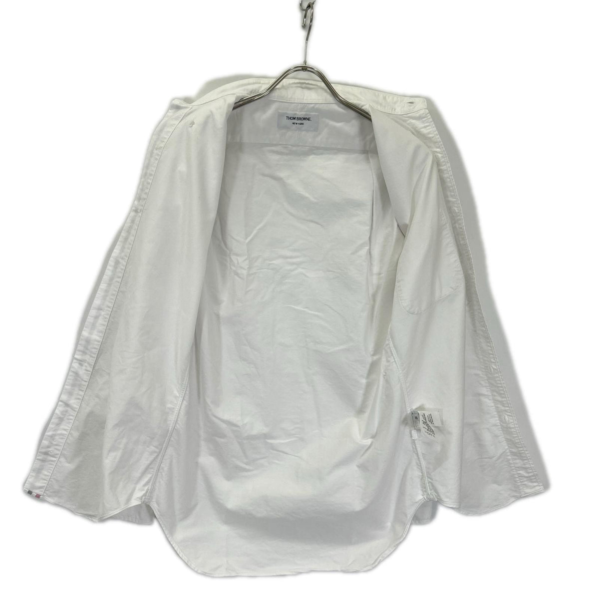 THOM BROWNE トムブラウン MWL8A-00139100 ホワイト コットン ボタンダウンシャツ トップス