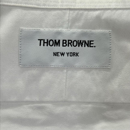 THOM BROWNE トムブラウン MWL8A-00139100 ホワイト コットン ボタンダウンシャツ トップス