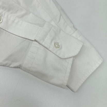 THOM BROWNE トムブラウン MWL8A-00139100 ホワイト コットン ボタンダウンシャツ トップス