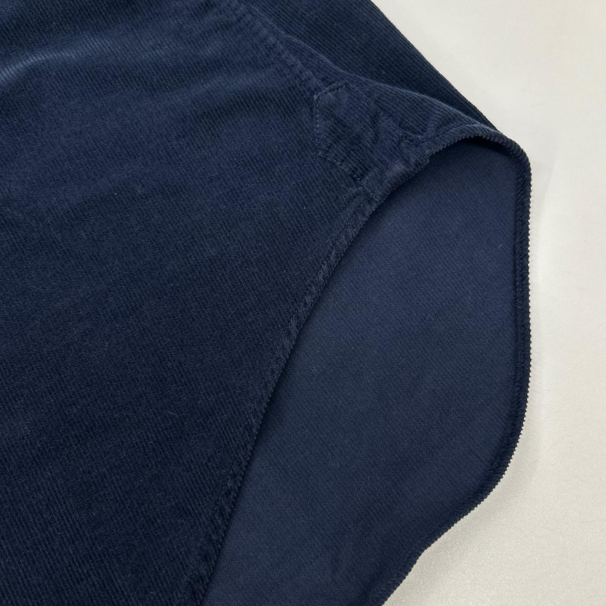THOM BROWNE トムブラウン MWL187E00144 ネイビー コーデュロイ ロングスリーブシャツ トップス