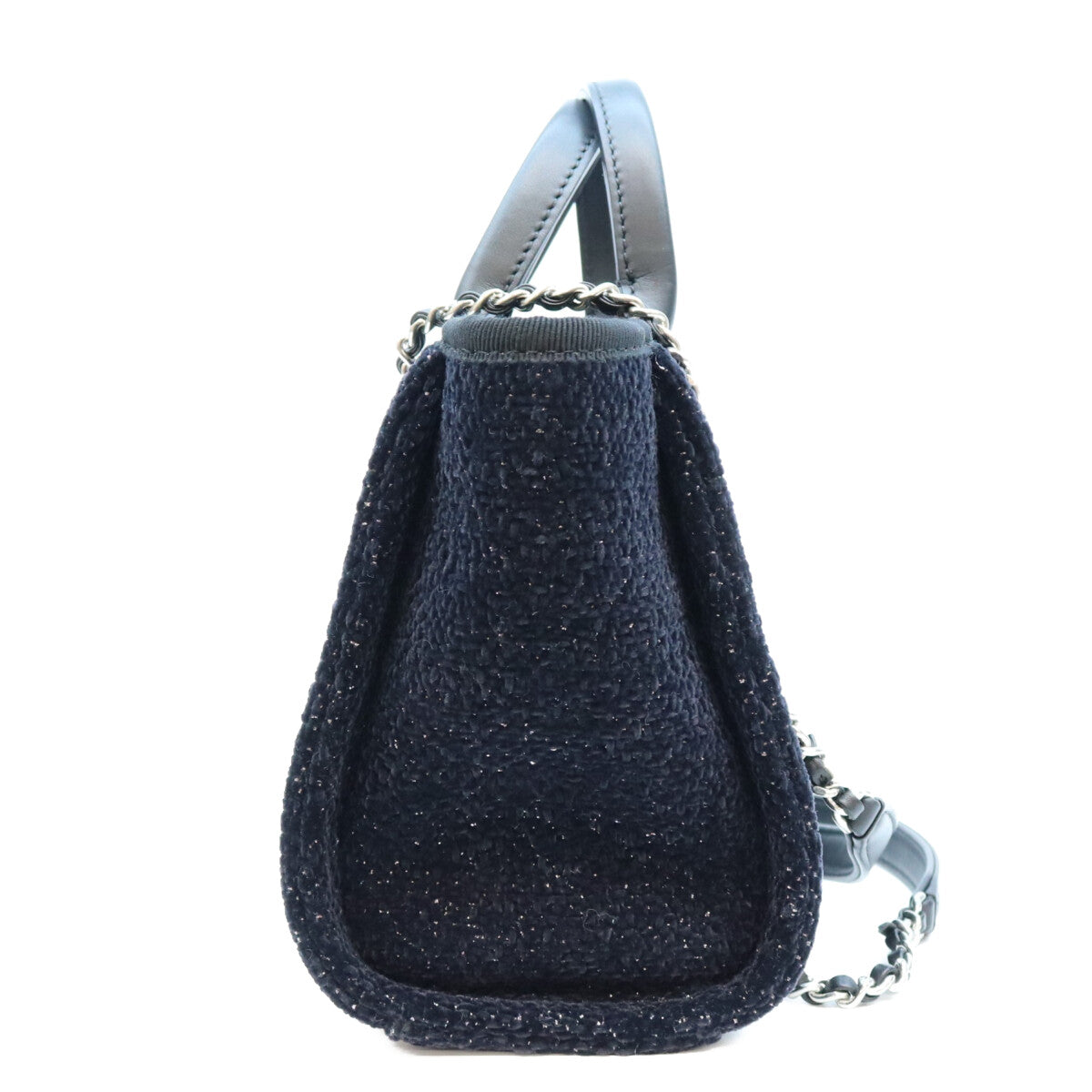 CHANEL シャネル 26-27AW AS6374 黒 ツイード ミニドーヴィル チェーンショルダーバッグ ショルダーバッグ
