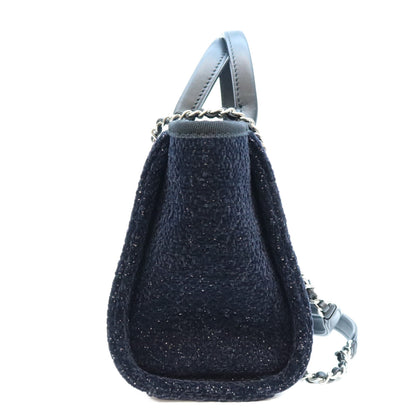 CHANEL シャネル 26-27AW AS6374 黒 ツイード ミニドーヴィル チェーンショルダーバッグ ショルダーバッグ