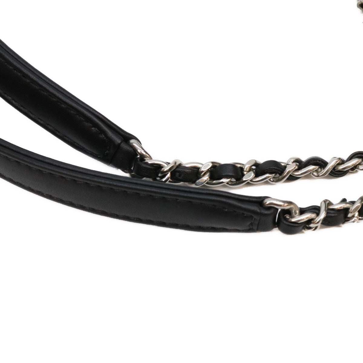 CHANEL シャネル 26-27AW AS6374 黒 ツイード ミニドーヴィル チェーンショルダーバッグ ショルダーバッグ