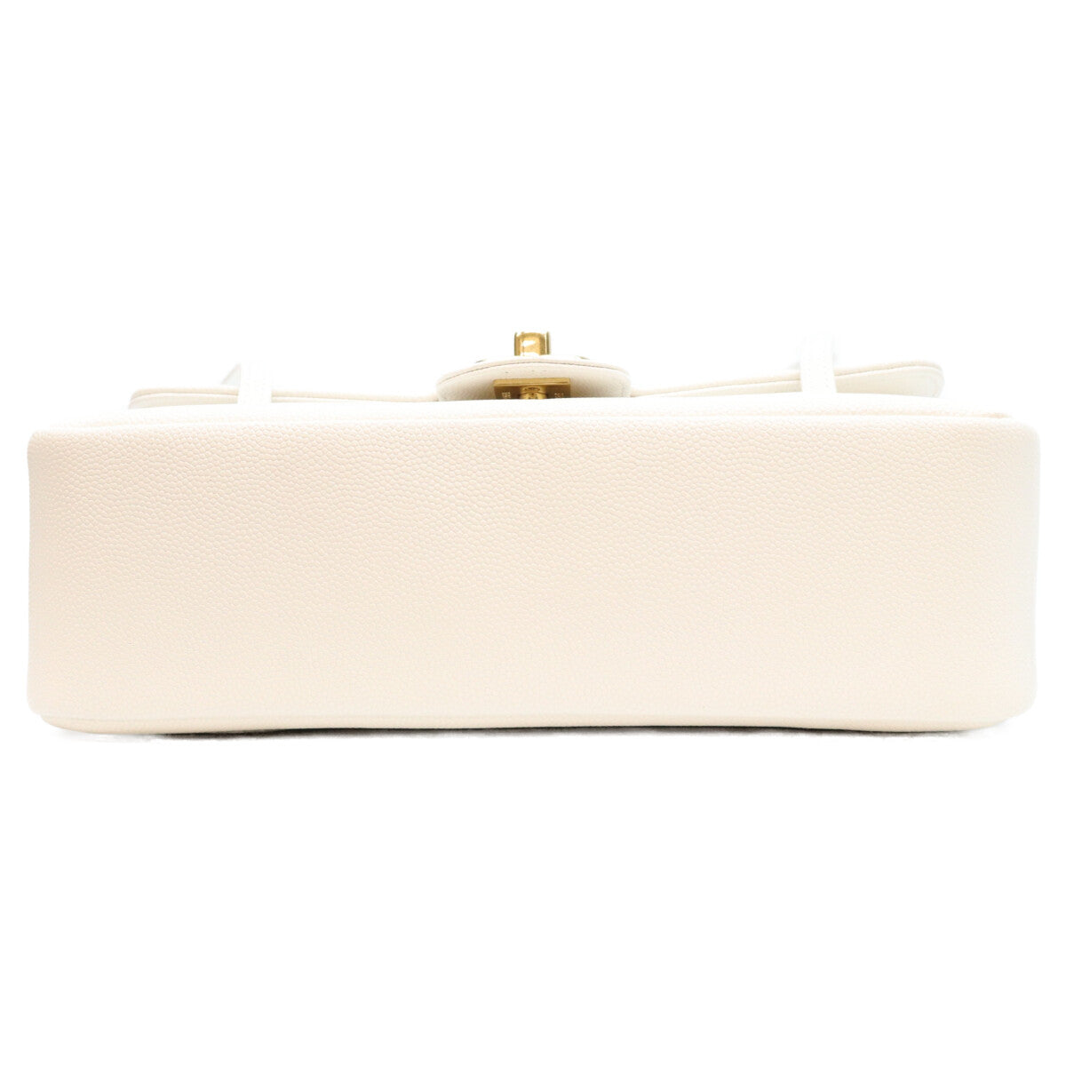 CHANEL シャネル AS6130 白 キャビア G金具 プレッピーココ スモール フラップ ハンドバッグ ショルダーバッグ