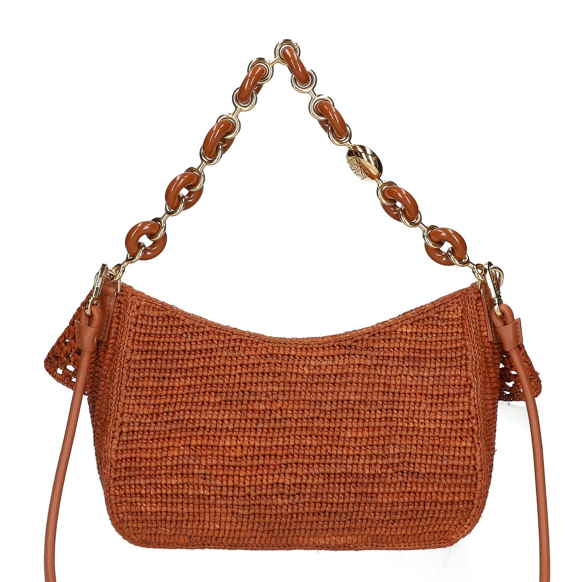 LOEWE ロエベ x パウラズ イビサ 美品 ラフィア オラバッグ ドーナツチェーン ショルダーバッグ