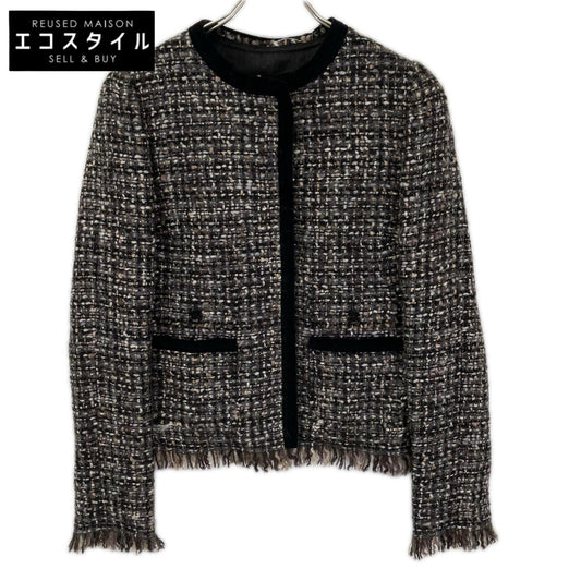 DOLCE&GABBANA ドルチェアンドガッバーナ ツイード ジャケット 裏地レオパード ジャケット