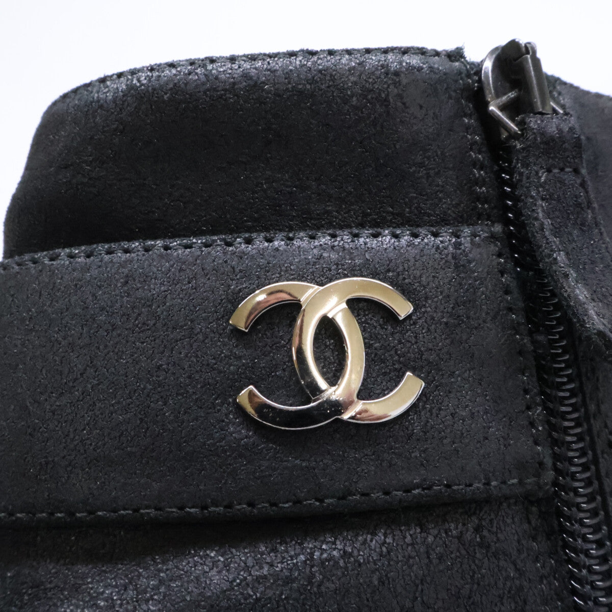 CHANEL シャネル G27906 ココマーク サイドジップ ショートブーツ シューズ