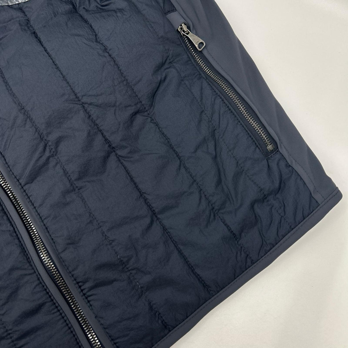 EMMETI エンメティー DANILO ダニーロ パンチングレザー×ナイロン 中綿ジャケット ジャケット
