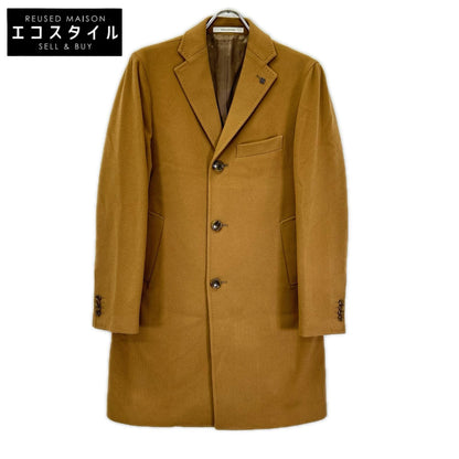 TAGLIATORE タリアトーレ C-GUJI13X 350001 ブラウン ウールカシミアフランネルチェスターフィールドコート コート