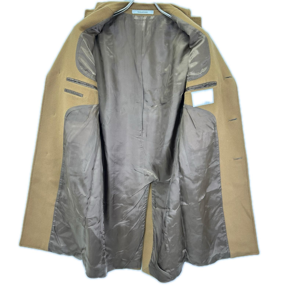 TAGLIATORE タリアトーレ C-GUJI13X 350001 ブラウン ウールカシミアフランネルチェスターフィールドコート コート