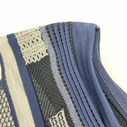 Mame Kurogouchi マメクロゴウチ 20SS ネイビー ニット ドレス ワンピース
