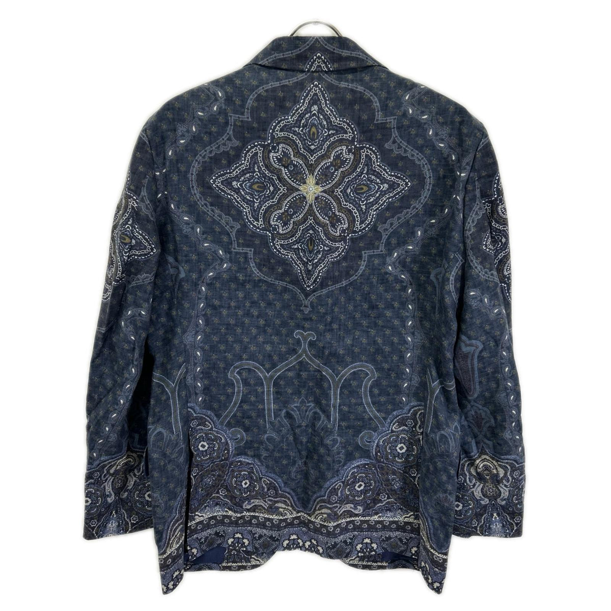 ETRO エトロ 15380 ペイズリー リネン×シルク シングルジャケット ジャケット
