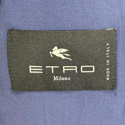 ETRO エトロ 15380 ペイズリー リネン×シルク シングルジャケット ジャケット