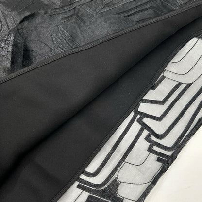 GIORGIOARMANI ジョルジオアルマーニ 2WHNN06P T03H6 ブラック ペチコート付き シアーロングスカート スカート
