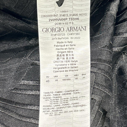 GIORGIOARMANI ジョルジオアルマーニ 2WHNN06P T03H6 ブラック ペチコート付き シアーロングスカート スカート