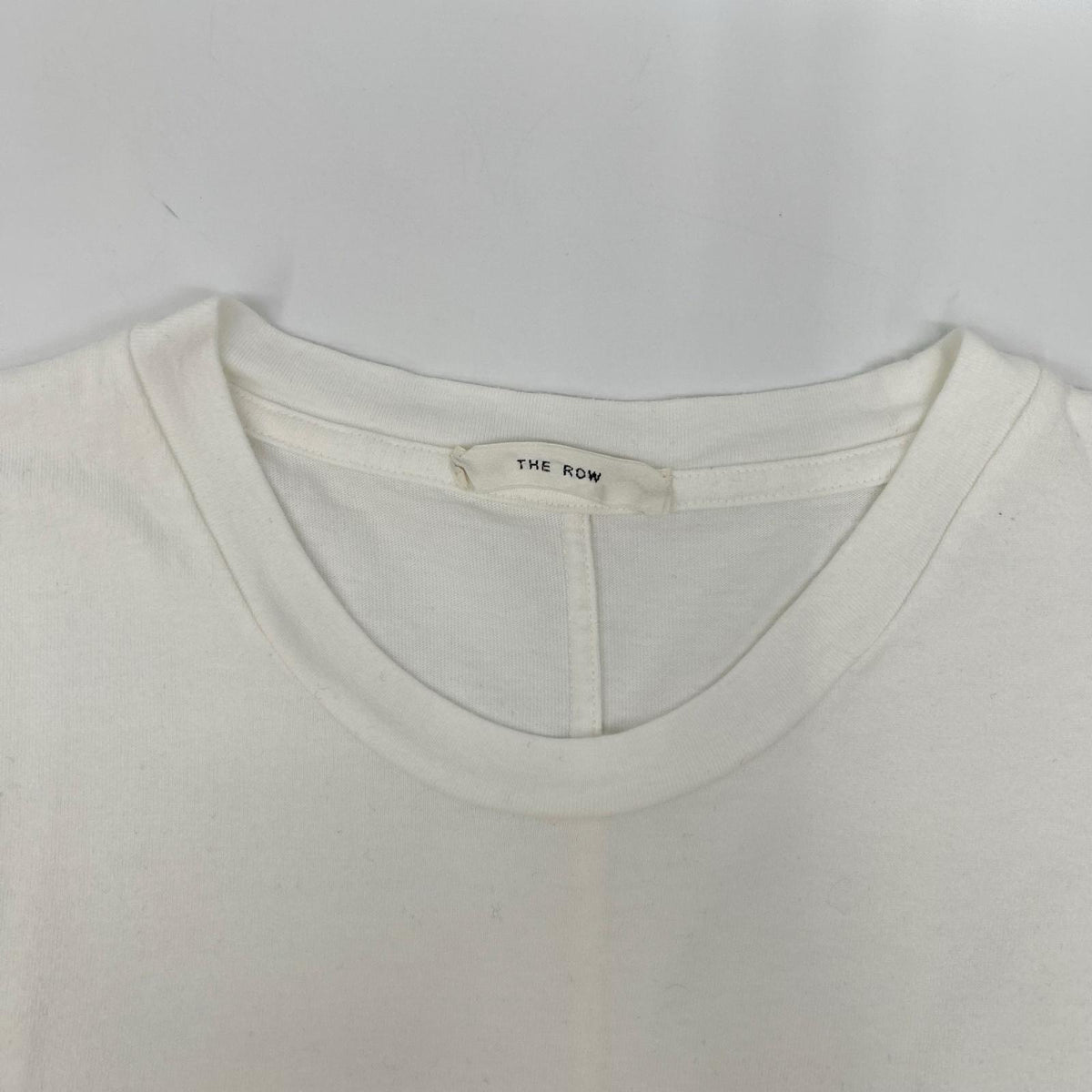 THE ROW ザ ロウ 9008 K526 Laviniaラヴィニア ホワイト クルーネックTシャツ トップス