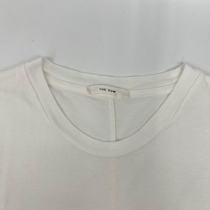 THE ROW ザ ロウ 9008 K526 Laviniaラヴィニア ホワイト クルーネックTシャツ トップス