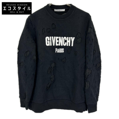 GIVENCHY ジバンシー 16P 7705 485 デストロイ加工 ロゴプリント スウェット トップス