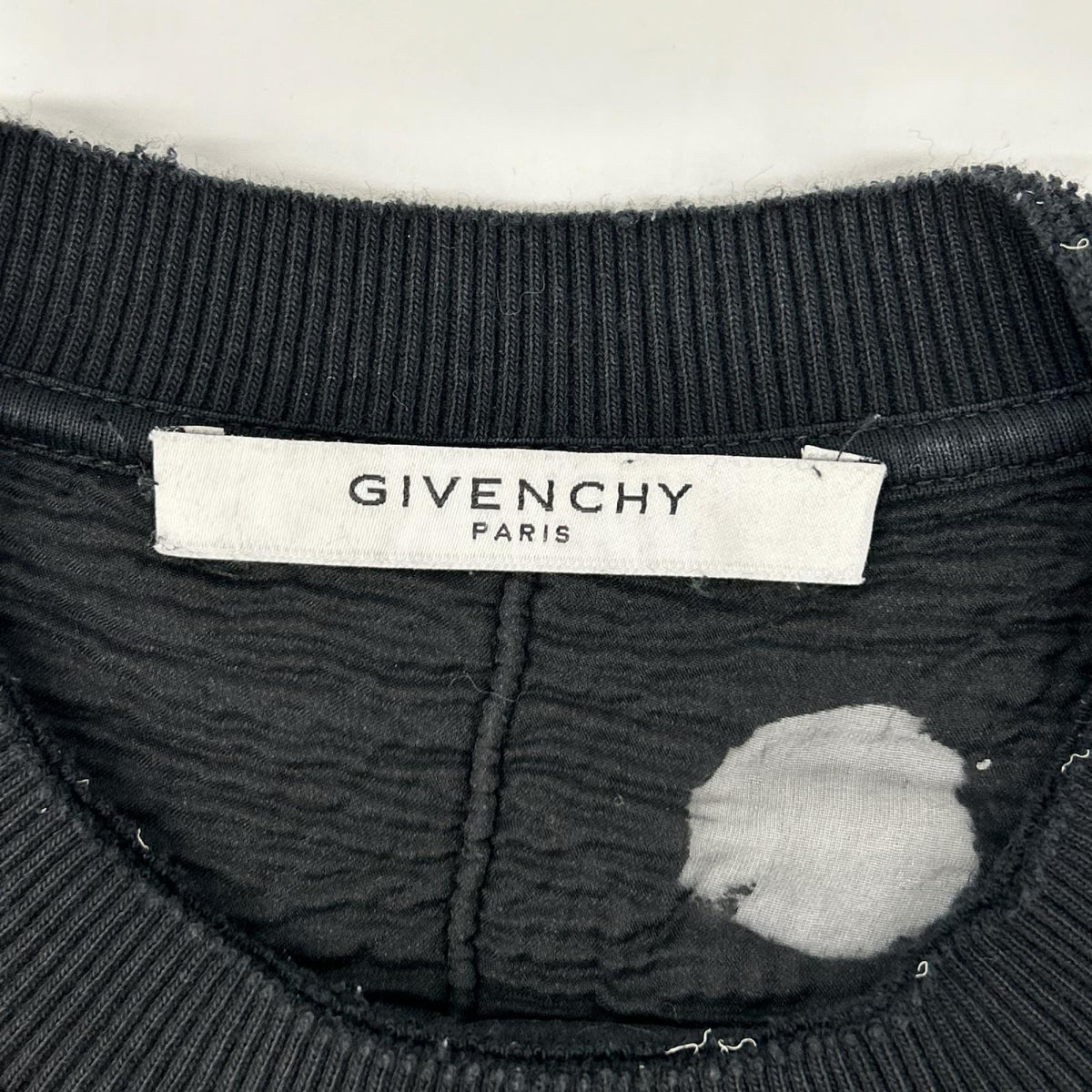 GIVENCHY ジバンシー 16P 7705 485 デストロイ加工 ロゴプリント スウェット トップス