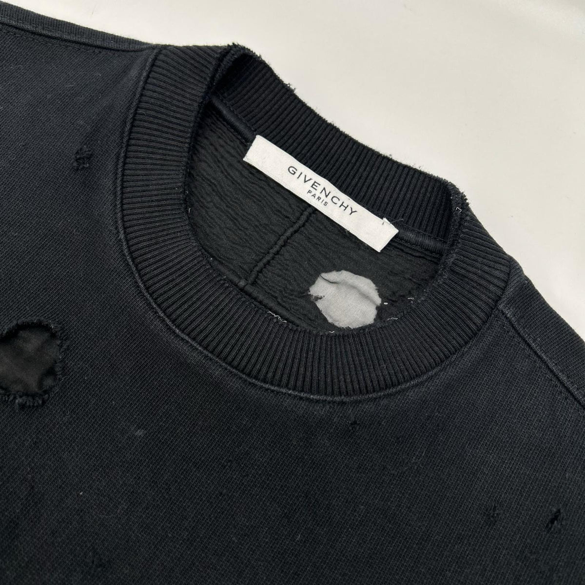 GIVENCHY ジバンシー 16P 7705 485 デストロイ加工 ロゴプリント スウェット トップス