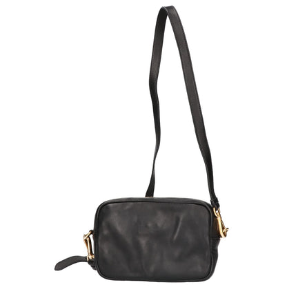 PRADA プラダ 美品 BP0166 ナッパレザー リボンモチーフ ミニ ショルダーバッグ