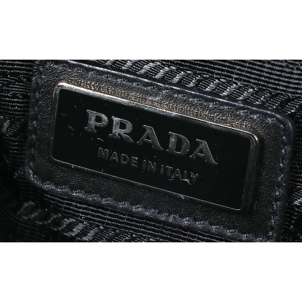 PRADA プラダ 美品 BP0166 ナッパレザー リボンモチーフ ミニ ショルダーバッグ