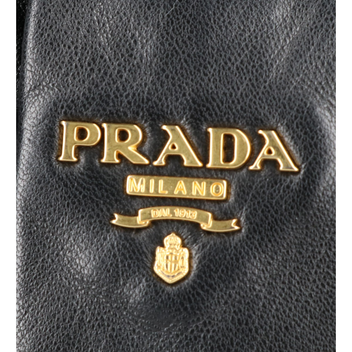 PRADA プラダ 美品 BP0166 ナッパレザー リボンモチーフ ミニ ショルダーバッグ